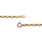 K18 18金 スクエア アズキ ネックレス 2mm幅