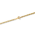 K18 18金 スクエア アズキ ネックレス 2mm幅