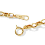 K18 18金 スクエア アズキ ネックレス 3.1mm幅