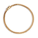 K18 18金 喜平 ブレスレット 8面トリプル フラットカット 5g 18cm 3.2mm幅