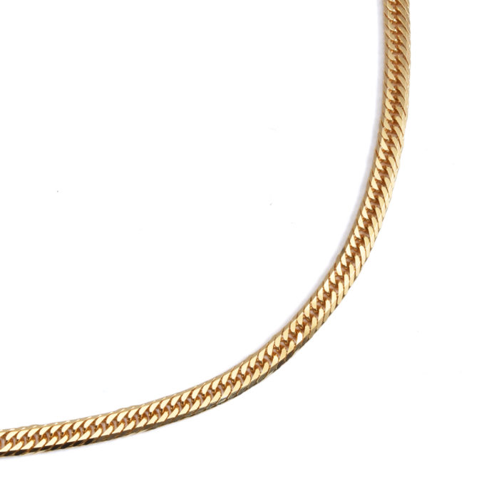 K18 18金 喜平ネックレス 8面トリプル フラットカット 10g 40cm 3.2mm幅 中折れ