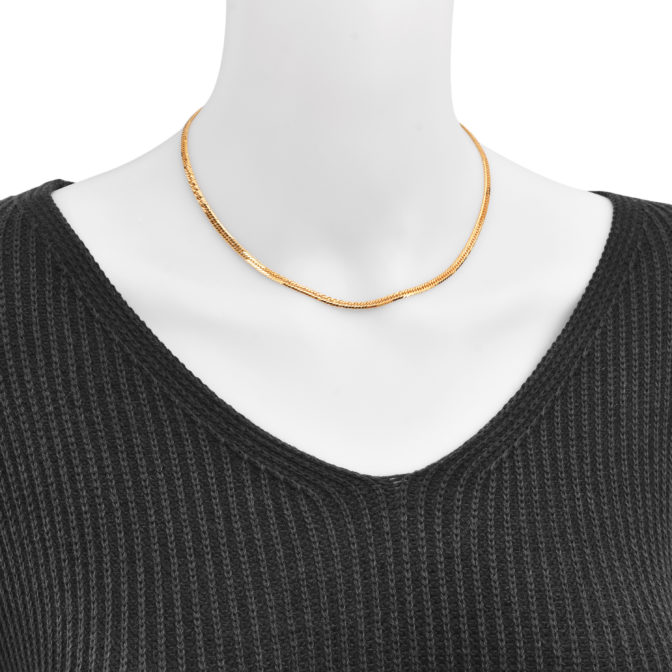 K18 18金 喜平ネックレス 8面トリプル フラットカット 10g 40cm 3.2mm幅