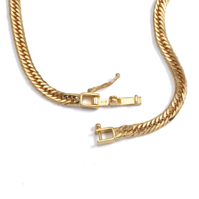 K18 18金 喜平ネックレス 8面トリプル フラットカット 10g 40cm 3.2mm幅