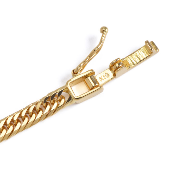 K18 18金 喜平ネックレス 8面トリプル フラットカット 10g 40cm 3.2mm幅