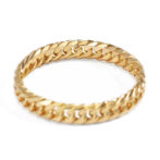 K18 6面ダブル 喜平リング 3.6mm幅 ハードタイプ