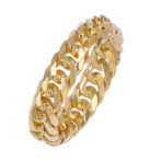 K18 6面ダブル 喜平リング 5.6mm幅 ハードタイプ