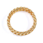 K18 6面ダブル 喜平リング 5.6mm幅 ハードタイプ