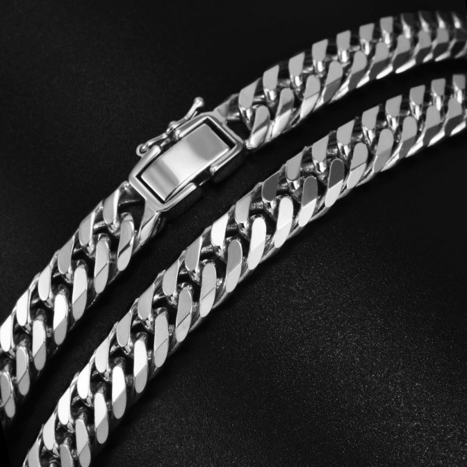 K18WG 18金 ホワイトゴールド 喜平ネックレス 6面ダブル 100g 60cm 中折れ