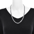 K18WG 18金 ホワイトゴールド 喜平ネックレス 6面ダブル 100g 60cm 中折れ