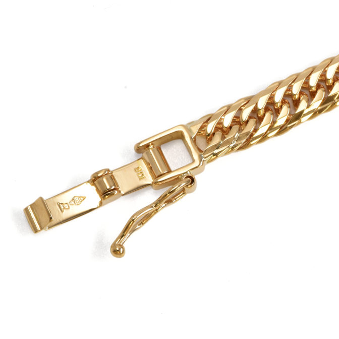 K18 18金 喜平 ブレスレット 14面トリプル Mカット 10g 18cm 4.3mm幅