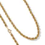 K18 18金 ロープ ネックレス 5.4mm幅