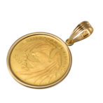 K24 純金 コインペンダント イーグル 1/10oz シンプルフレーム