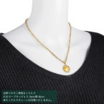 K24 純金 コインペンダント ウルフ & コンドル 1/25oz 2面カット 喜平フレーム