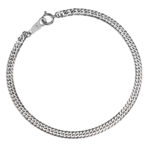 Pt999 純プラチナ 喜平ブレスレット 6面ダブル 6.7g 18cm 3.2mm幅