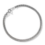 Pt999 純プラチナ 喜平ブレスレット 6面ダブル 6.7g 18cm 3.2mm幅