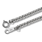 Pt999 純プラチナ 喜平ブレスレット 6面ダブル 6.7g 18cm 3.2mm幅