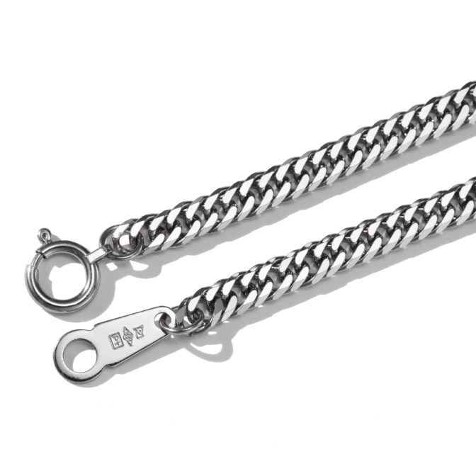 Pt999 純プラチナ 喜平ブレスレット 6面ダブル 6.7g 18cm 3.2mm幅