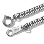 Pt999 純プラチナ 喜平ブレスレット 6面ダブル 6.7g 18cm 3.2mm幅