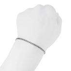 Pt999 純プラチナ 喜平ブレスレット 6面ダブル 6.7g 18cm 3.2mm幅