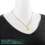 K24 純金 コインペンダント トップ ラヴィアン ローズ 1/20oz シンプルフレーム