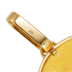 K24 純金 コインペンダント ランホース & ホースシュー 1/5oz シンプルフレーム