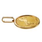 K24 純金 コインペンダント ランホース & ホースシュー 1/5oz シンプルフレーム
