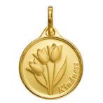 K24 純金 コインペンダント チューリップ 1/10oz