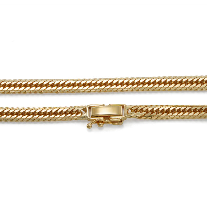 K18 18金 喜平アンクレット 14面トリプル Mカット 12g 23cm