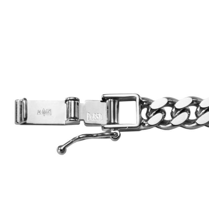 Pt850 プラチナ 喜平ネックレス 2面シングル 50g 50cm