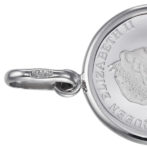 純プラチナ Pt999 コインペンダント ツバル ホース 1/25oz シンプルフレーム