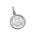 純プラチナ Pt999 コインペンダント ツバル ホース 1/25oz シンプルフレーム