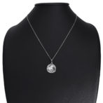 純プラチナ ツバルホース コイン ペンダント 1/10oz シンプルフレーム