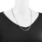 K18WG 18金ホワイトゴールド 喜平ネックレス 15g 60cm 3.2mm幅 中折れ