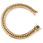 K18 18金 喜平ブレスレット 8面トリプル フラットカット 50cm 20cm ダブルストッパー