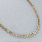 K18 18金 Oリンクチェーンネックレス 3.4mm幅