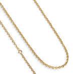 K18 18金 Oリンクチェーンネックレス 3.4mm幅