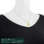 K24 純金 コインペンダント プードル チャールズ 1/30oz シンプルフレーム