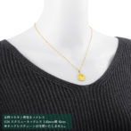 K24 純金 コインペンダント ユニコーン エリザベス 1/20oz シンプルフレーム