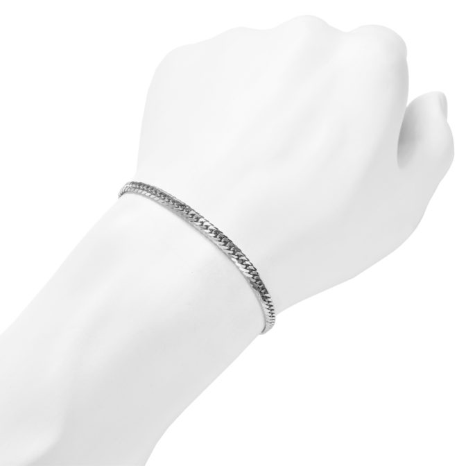 Pt850 プラチナ 喜平ブレスレット 11g 18cm 3.9mm幅