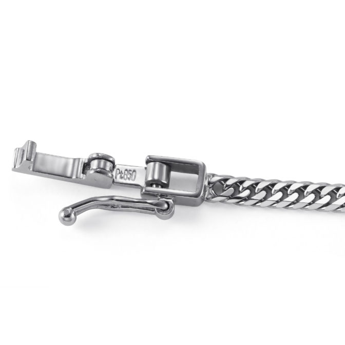 Pt850 プラチナ850 喜平ネックレス 6面ダブル 12g 55cm