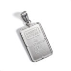 Pt999 純プラチナ ペンダントトップ リバティ インゴット 2g シンプルフレーム