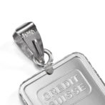 Pt999 純プラチナ ペンダントトップ リバティ インゴット 2g シンプルフレーム