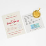 K24 純金 コインペンダント トップ テディベア デザインフレーム No.13