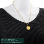 K24 純金 コインペンダント トップ ラヴィアン ローズ デザインフレーム No.13