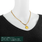 K24 純金 コインペンダント キングビースト 獅子 1/10oz シンプルフレーム