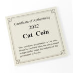 K24 純金 コインペンダント キャット チンチラ 1/25oz シンプルフレーム
