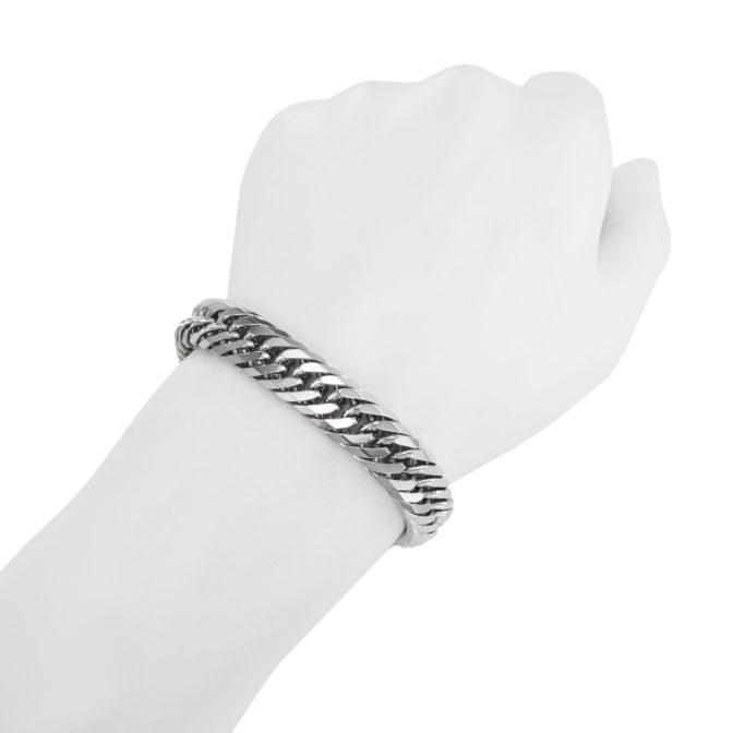 Pt850 プラチナ850 喜平ブレスレット 8面トリプル 100g 21cm