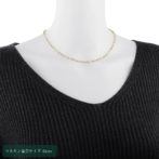 K18 18金 フラット マリーナ ネックレス 3.3mm幅