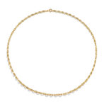 K18 18金 フラット マリーナ ネックレス 3.3mm幅