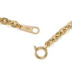 K18 18金 Oリンクチェーンネックレス 4mm幅